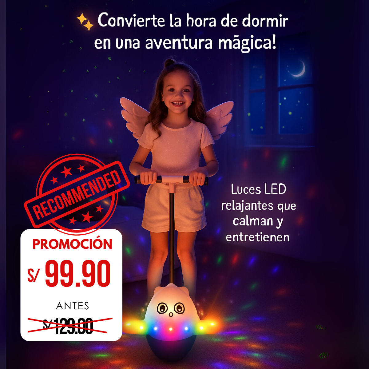 Pelota Saltarina con Luces LED