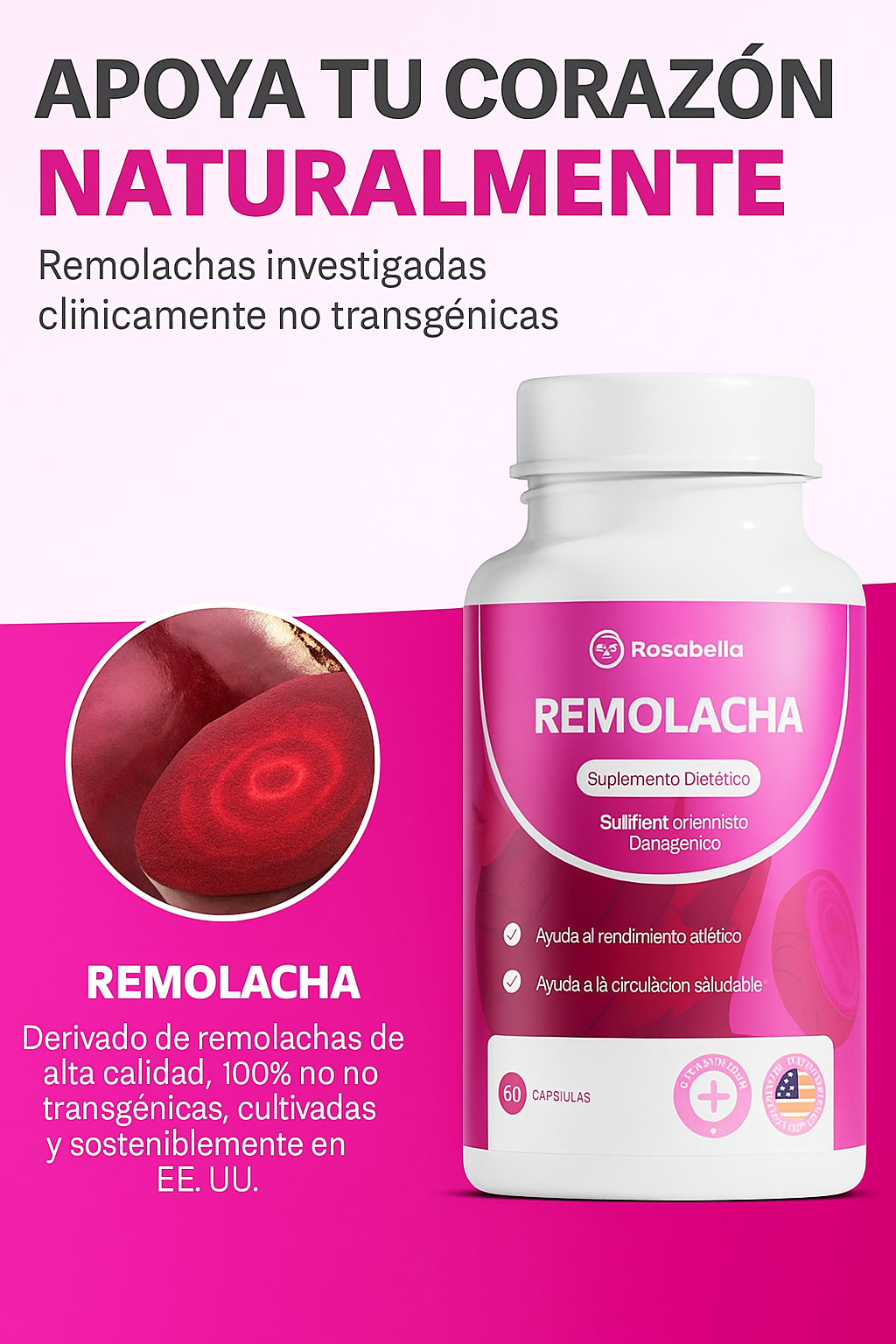 “Suplemento de remolacha: energía natural para tu salud cardíaca ❤️💪”