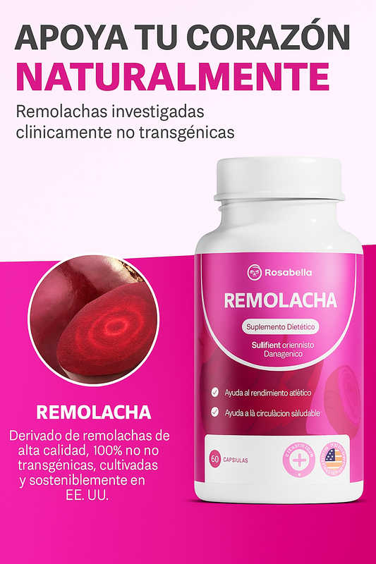 “Suplemento de remolacha: energía natural para tu salud cardíaca ❤️💪”