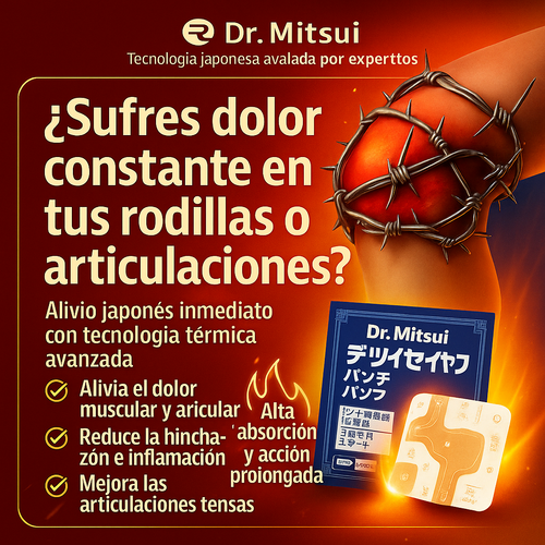 🔹 Dr. Mitsui – Parches Térmicos de Alivio Inmediato y Natural