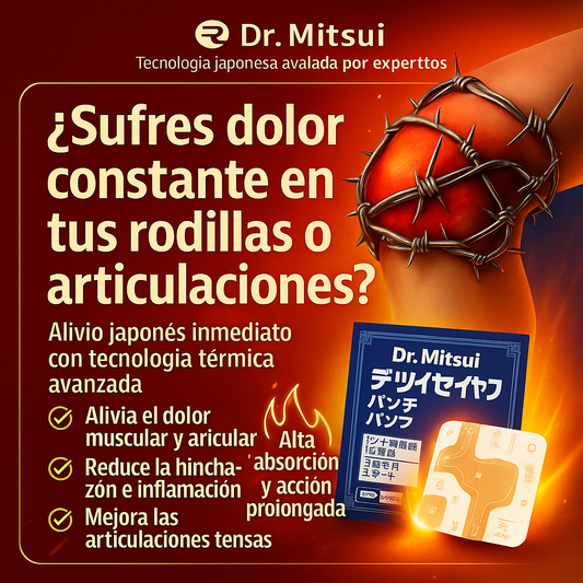 🔹 Dr. Mitsui – Parches Térmicos de Alivio Inmediato y Natural