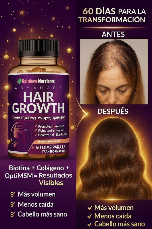 CRECIMIENTO CAPILAR AVANZADO 🌟 /  Fortalece, nutre y transforma tu cabello desde la raíz