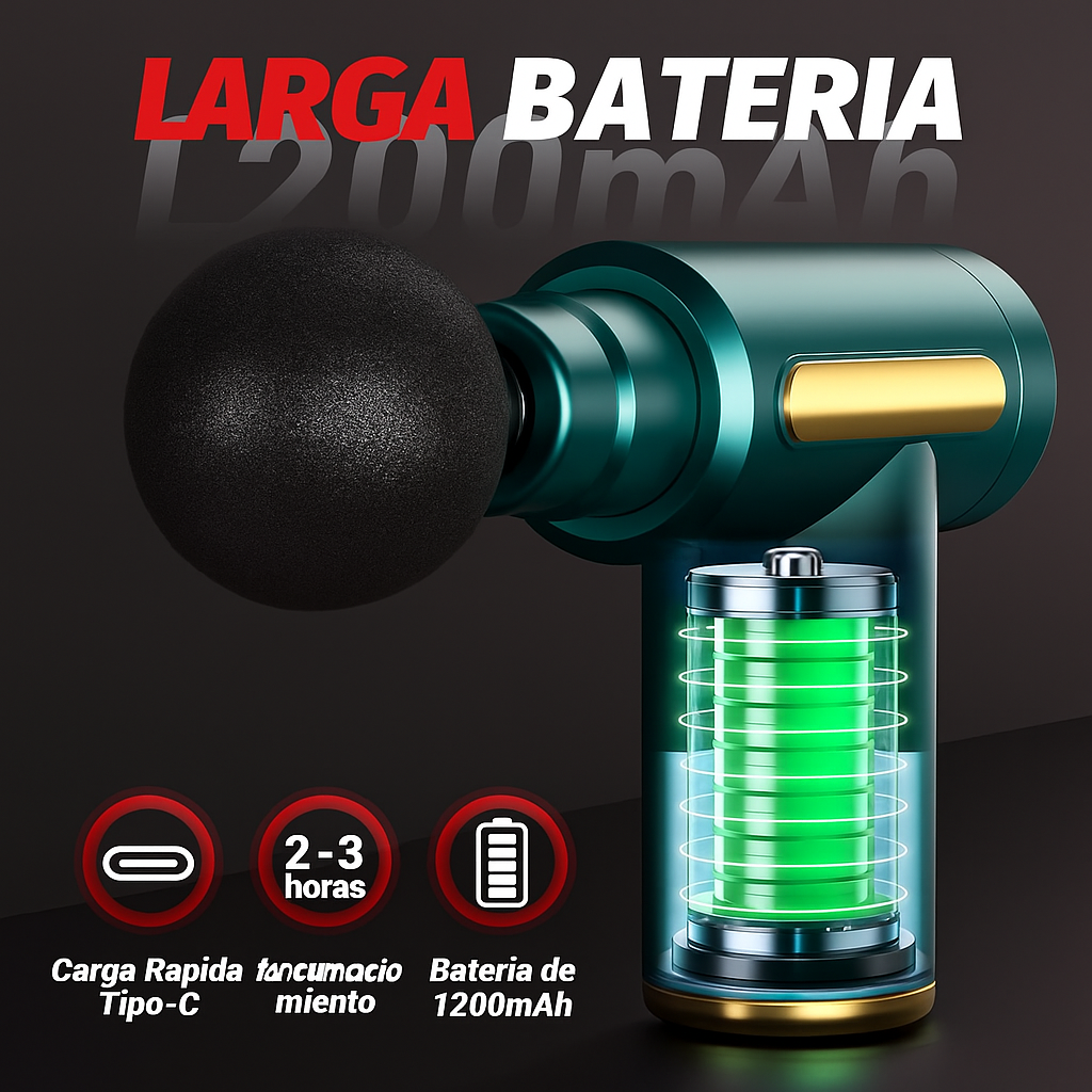 Pistola Masajeadora Eléctrica ⚡💪